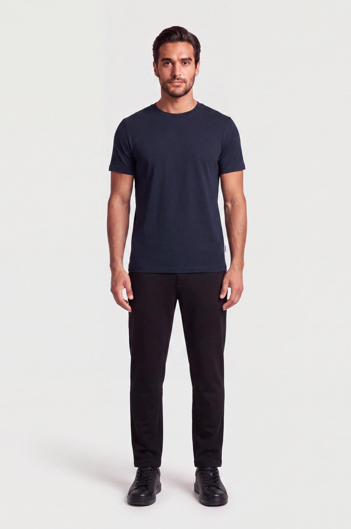 T-shirt basic bielastica