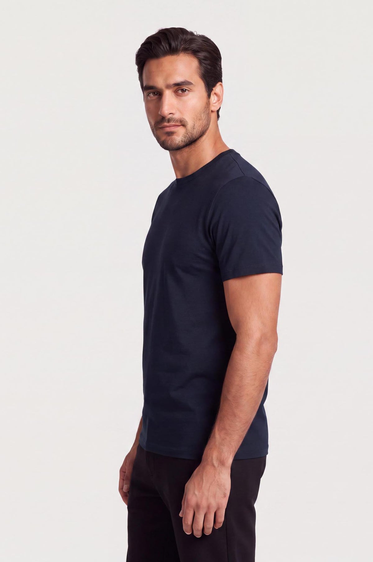 T-shirt basic bielastica