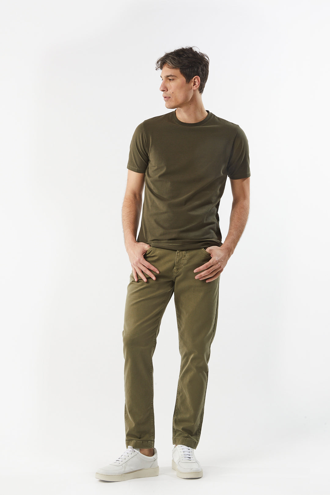 T-shirt basic bielastica
